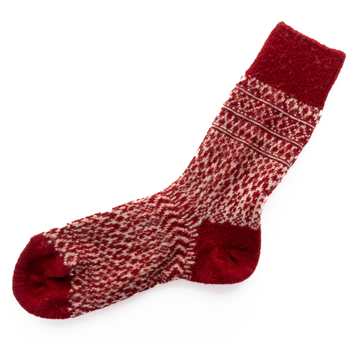 nishiguchi-nk0120-wool-jacquard-socks-wine