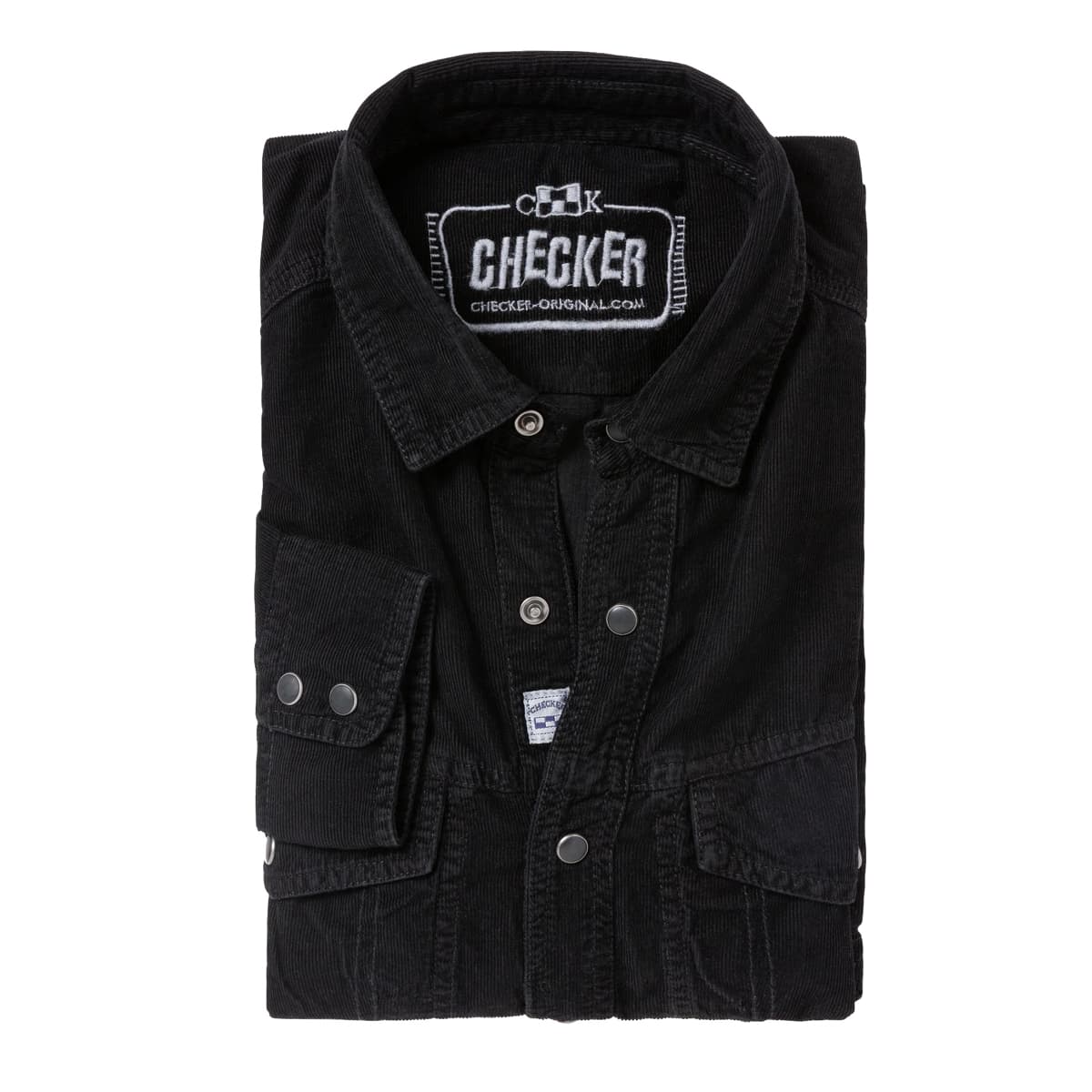 Checker-original-Cordhemd-black-pichi-1